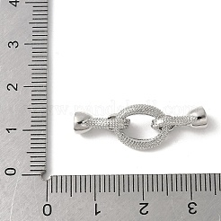 Fermoirs repliables en laiton micro pave zircone cubique transparente&nbsp;KK-M320-11P