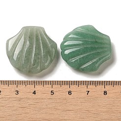 Figurines de coquille de guérison sculptées en aventurine verte naturelle&nbsp;G-K353-03F