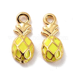 Pendentifs d'émail en laiton &nbsp;KK-P207-008G-RS