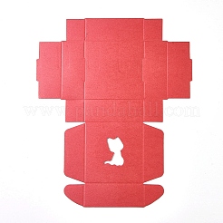 Faltbare Geschenkboxen aus Kraftpapier&nbsp;CON-WH0069-75G