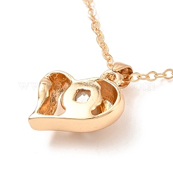Set di collane con ciondolo a cuore in lega di placcatura a cremagliera&nbsp;NJEW-B081-05