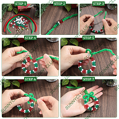 Perlenset aus Acryl und Kunststoff mit Weihnachtsbonbons&nbsp;DIY-SC0026-81B