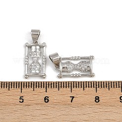 Messing micro pave klare zirkonia anhänger&nbsp;KK-A269-40P
