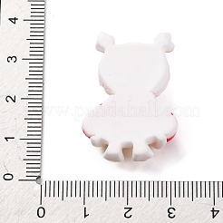 Cabochon in resina opaca a tema anatra di natale&nbsp;RESI-Q010-03C