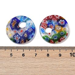 Perles en verre de millefiori manuelles&nbsp;LAMP-G166-08A