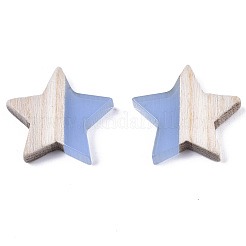 Cabochons en résine & bois&nbsp;RESI-R425-02C