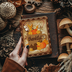 Herbstmotiv Tasse Stanzschablonen aus Kohlenstoffstahl&nbsp;DIY-WH0309-2172