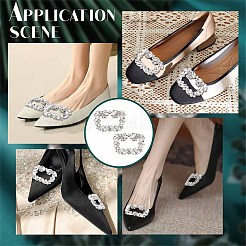 2 Stück Schuhdekoration aus Kristall-Strass&nbsp;DIY-OC0009-93P