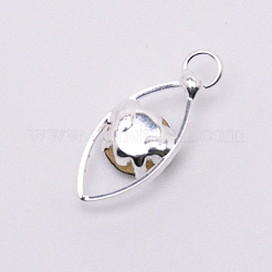 Glasrhinestoneanhänger&nbsp;PALLOY-WH0066-36P-02