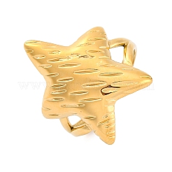 Bagues ouvertes en acier inoxydable 304 à motif animal marin&nbsp;LS-RJEW-Q005-01H-G