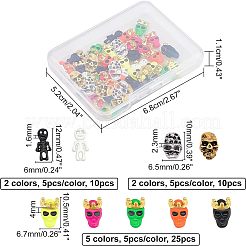 45 cabochon en alliage de 9 styles&nbsp;MRMJ-OC0002-77