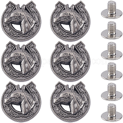 8 Beutel Ziernieten aus Legierung&nbsp;BUTT-CP0001-11