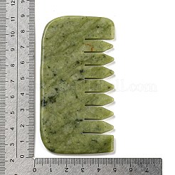 Natürliche Xiuyan-Jade-Massagekämme&nbsp;AJEW-K045-01B