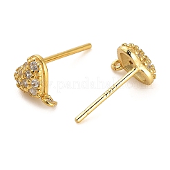 Accessoires de clou d'oreille en 925 argent sterling&nbsp;STER-F058-01G-09