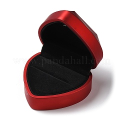 Scatole porta anelli in plastica a forma di cuore&nbsp;CON-C020-01A