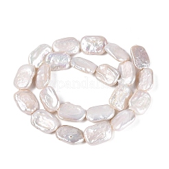 Hebras de perlas keshi de perlas barrocas naturales&nbsp;PEAR-S020-D15