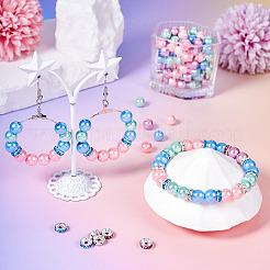 Kits de fabrication de perles d'espacement en verre et strass&nbsp;DIY-TA0010-41