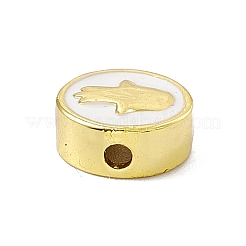 Vere perle smaltate in ottone placcato oro 18k&nbsp;KK-F814-05G-M