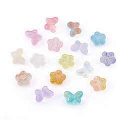 80 pz 16 perle di vetro trasparente stile&nbsp;GLAA-PJ0001-05