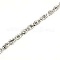 Collana con catena in corda in acciaio inossidabile 304 alla moda e resistente all'ossidazione&nbsp;STAS-A028-N052P
