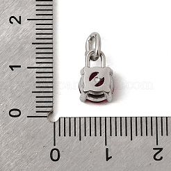 12 Stück Geburtsstein-Anhänger aus Edelstahl 304&nbsp;STAS-B128-60P