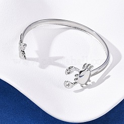 304 Edelstahl-Armreife für Damen&nbsp;BJEW-C123-01A-P