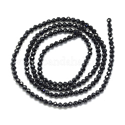 Natürlichen schwarzen Spinell Perlen Stränge&nbsp;X-G-S152-01-2mm