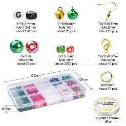 Kit para hacer pulseras y aretes navideños diy&nbsp;DIY-YW0005-85
