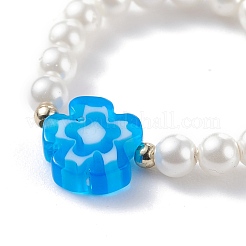 Stretch-Fingerring aus Muschelperlen&nbsp;RJEW-TA00019