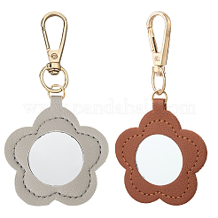 Cuthollow 2 stücke 2 farben pu leder anhänger dekorationen&nbsp;HJEW-CL0001-04A