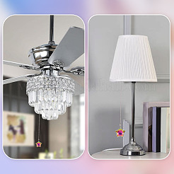 Rallonges de chaîne de traction pour ventilateur de plafond avec breloques en verre&nbsp;HJEW-TAC0155