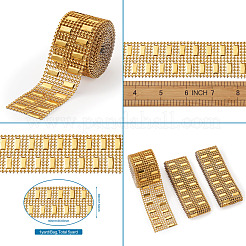 8 rangée en plastique diamant maille rouleau rouleau strass cristal ruban gâteau de mariage&nbsp;DIY-TAC0005-16