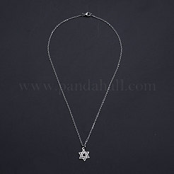 Colliers pendentifs en acier inoxydable 201 anti-ternissement&nbsp;NJEW-S105-JN595-40-1