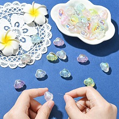 42pcs 7 Farben transparente Acrylperlen&nbsp;MACR-YW0004-68
