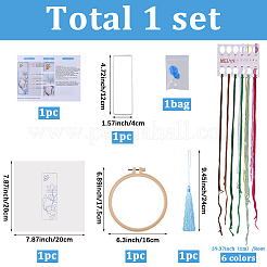 Kit de démarrage de broderie de signets de bricolage&nbsp;DIY-WH20816-004B