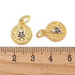 Pendentifs en laiton plaqué durable&nbsp;KK-K387-06D-G