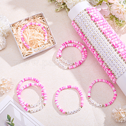 32 handgefertigtes Armband aus Polymerclay und Acrylperlen&nbsp;BJEW-PH02015