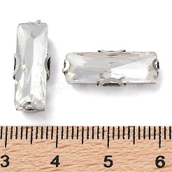 Rechteckiger Strass zum Aufnähen&nbsp;RGLA-L028-01C-01