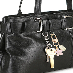3 Stück 3 Farben Daisy Legierung Emaille Anhänger Dekorationen mit Bogen Charme&nbsp;KEYC-LP0001-35
