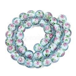 Perles lumineuses artisanales en verre filé et en poudre pailletée&nbsp;LAMP-Q041-01D