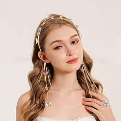 Bandeaux de cheveux en strass en alliage de zinc&nbsp;OHAR-WH20007-01B-P