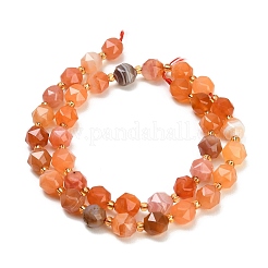 Natürliche rote Botswana Achat Perlenstränge&nbsp;GG-CBA3921-B12-8mm