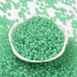 6/0 Jadeglasimitatperlen&nbsp;SEED-T006-04A-10