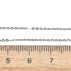 Collane a catena in argento sterling placcato rodio anti-ossidazione&nbsp;X-NJEW-N0048-46-18
