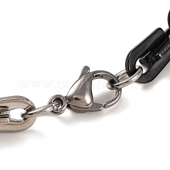 201 Edelstahl-Bogengliederkettenarmbänder&nbsp;BJEW-B078-68EBP