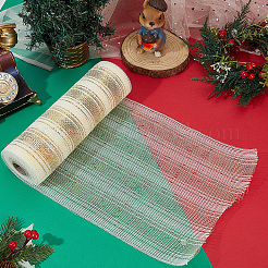 Dekoratives Polyester-Netzband für Weihnachtsbäume&nbsp;SIL-WH20025-050D