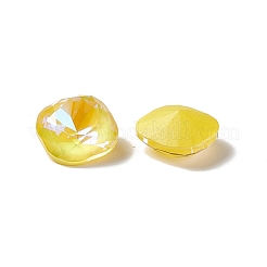 Cabochons de strass en verre de galvanoplastie de style fluorescent moka k9&nbsp;RGLA-J021-B-MI
