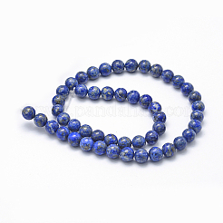 Natürlicher Lapislazuli Perlenstränge&nbsp;G-P335-09-8mm