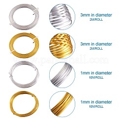 Flacher und runder Aluminium-Basteldraht&nbsp;AW-TA0001-02