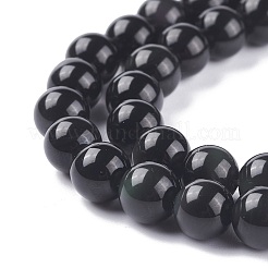 Natürlichen Obsidian Perle Stränge&nbsp;GSR8mmC132
